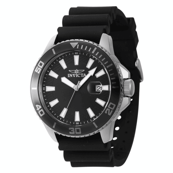 Invicta Férfi Óra 46087 Pro Diver Ezüst Színű fekete számlappal