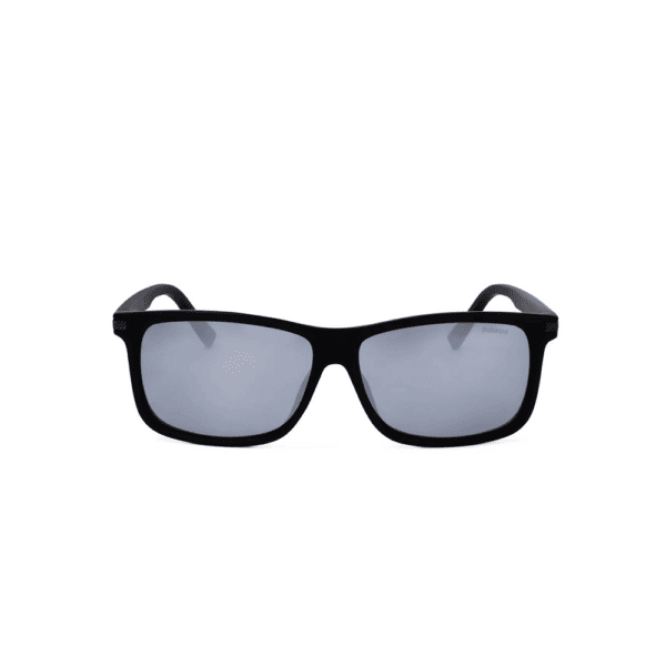 Polaroid PLD 2075/S/X-08A-59 férfi napszemüveg, négyzet alakú kerettel és ezüst színű polarizált lencsékkel.