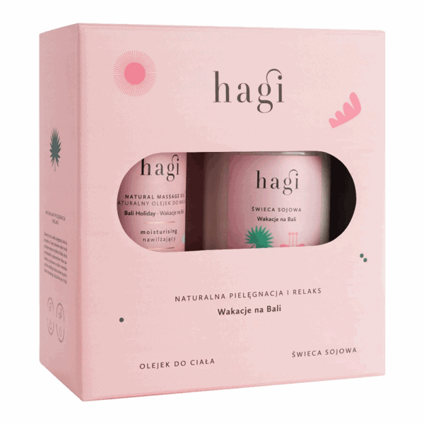 Bali Relaxációs Szett: 215 ml-es illatos szójagyertya és 100 ml-es testmasszázsolaj