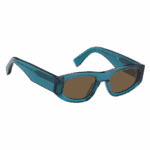 Tommy Jeans TJ 0087/S-TCF-52 uniszex napszemüveg - Türkiz keret barna lencsékkel, 100% UV-védelemmel. - Image 2