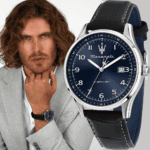 Maserati Sorpaso R8851124003 óra ezüst színű tokkal és tengerészkék számlappal. - Image 2