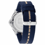 Tommy Hilfiger 1792011 Logan férfi karóra, ezüst színű, kék számlappal, Miyota 2036 Quartz szerkezettel. - Image 3