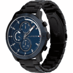 Tommy Hilfiger Férfi karóra 1792049 Jameson, fekete, tengerészkék számlappal, Epson VX9NE Quartz szerkezettel - Image 4